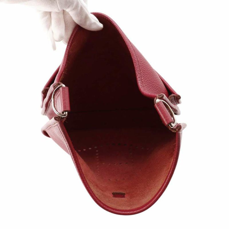 エルメス ショルダーバッグ エブリン3 PM ルビー/シルバー金具 トリヨンクレマンス □N刻印 HERMES Evelyne