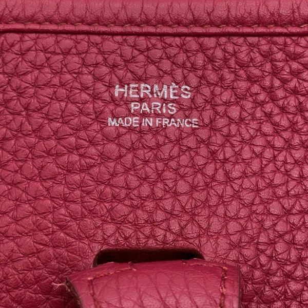 エルメス ショルダーバッグ エブリン3 PM ルビー/シルバー金具 トリヨンクレマンス □N刻印 HERMES Evelyne