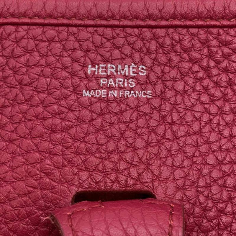 エルメス ショルダーバッグ エブリン3 PM ルビー/シルバー金具 トリヨンクレマンス □N刻印 HERMES Evelyne