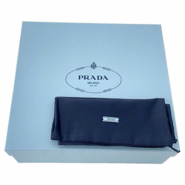 プラダ ローファー ヒール ロゴ レザー レディースサイズ35 1/2 PRADA 靴 黒