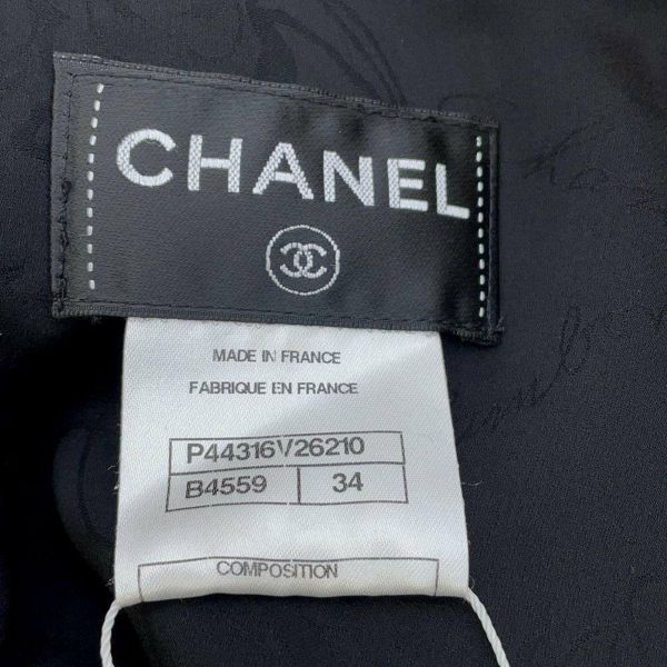 シャネル ワンピース ノースリーブ レディースサイズ34 P44316 CHANEL アパレル 白 黒