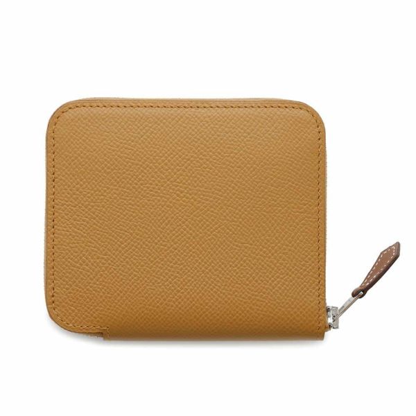 エルメス コインケース アザップコンパクト シルクインセサミ/シルバー金具 エプソン W刻印