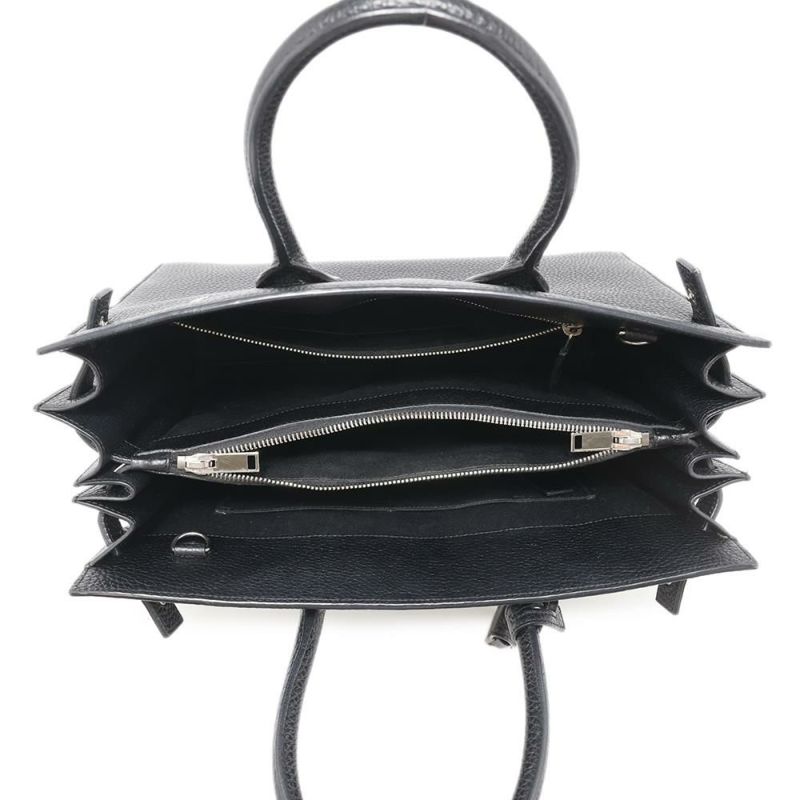 サンローランパリ ハンドバッグ サックドジュール レザー 355153 SAINT LAURENT PARIS 2wayショルダーバッグ 黒