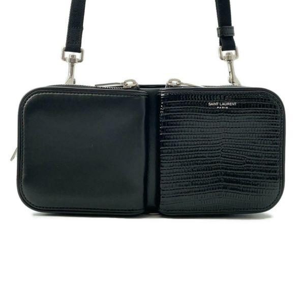 サンローランパリ ショルダーバッグ 型押しレザー 712569 SAINT LAURENT PARIS バッグ 黒