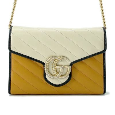 グッチ チェーンウォレット GGマーモント 573807 GUCCI 安心保証