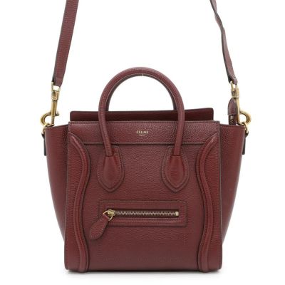 Celine バッグ セリーヌ ハンドバッグ ラゲージ マイクロショッパー レザー