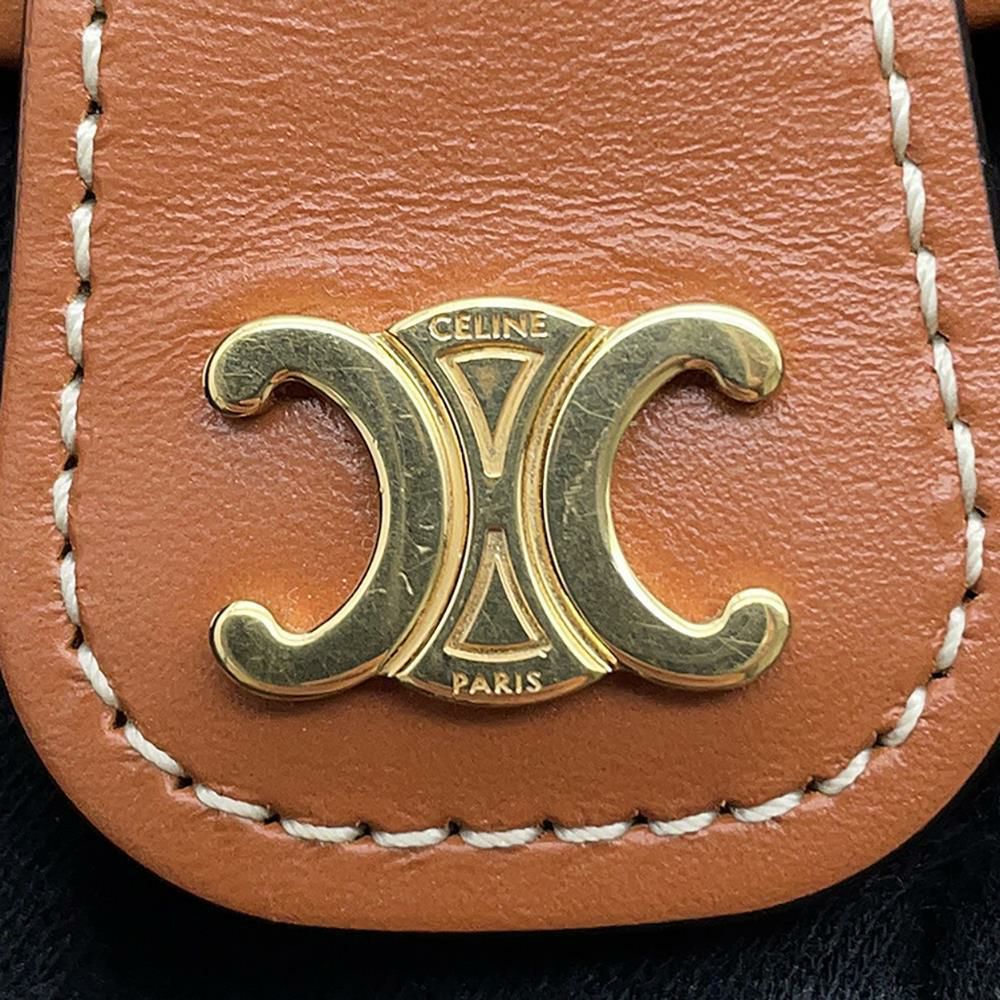 セリーヌ ショルダーバッグ トリオンフ刺繍ミニ ブザス 196702ECK CELINE バッグ