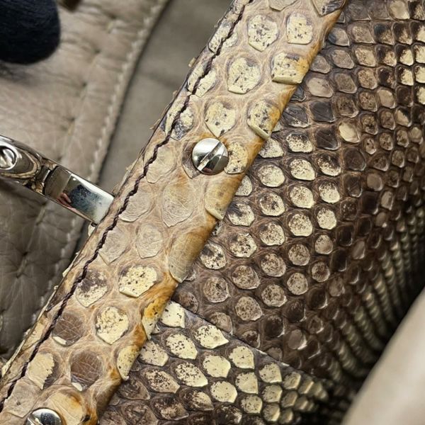 フェンディ ハンドバッグ セレリア ピーカブー レギュラー パイソン 8BN2903 FENDI バッグ 2wayショルダーバッグ