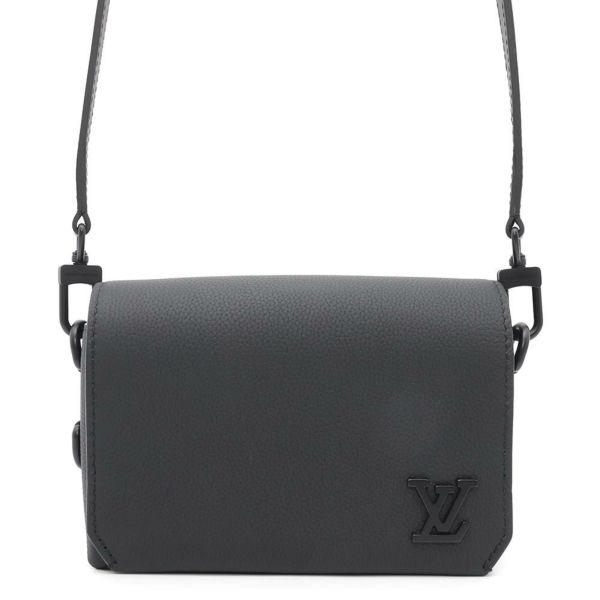 ルイヴィトン ショルダーバッグ LV アエログラム ファストライン・ウェアラブル ウォレット M82085 ブラック 黒