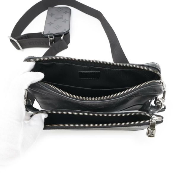 ルイヴィトン ショルダーバッグ モノグラム・エクリプス リバース トリオ・メッセンジャー M69443 LOUIS VUITTON ブラック 黒