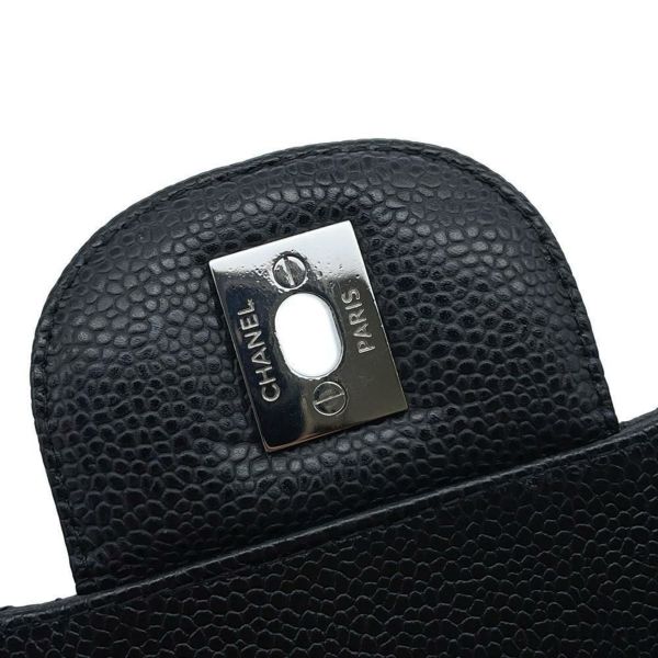 シャネル チェーンショルダーバッグ マトラッセ30 ココマーク キャビアスキン A58600 CHANEL バッグ デカマトラッセ 黒