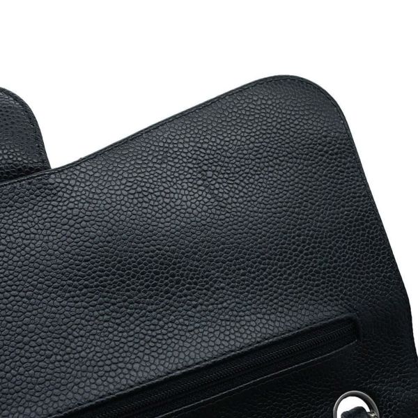 シャネル チェーンショルダーバッグ マトラッセ30 ココマーク キャビアスキン A58600 CHANEL バッグ デカマトラッセ 黒