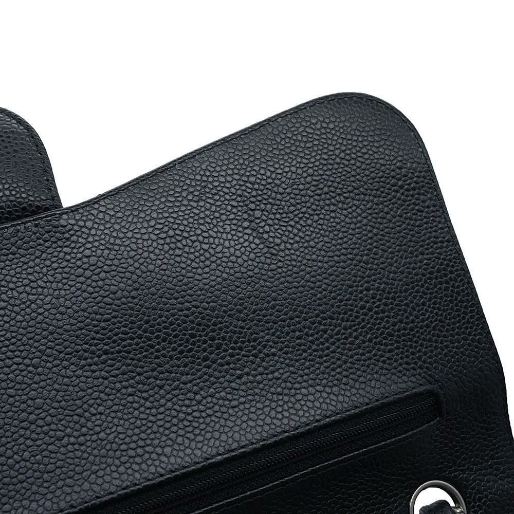 シャネル チェーンショルダーバッグ マトラッセ30 ココマーク キャビアスキン A58600 CHANEL バッグ デカマトラッセ 黒