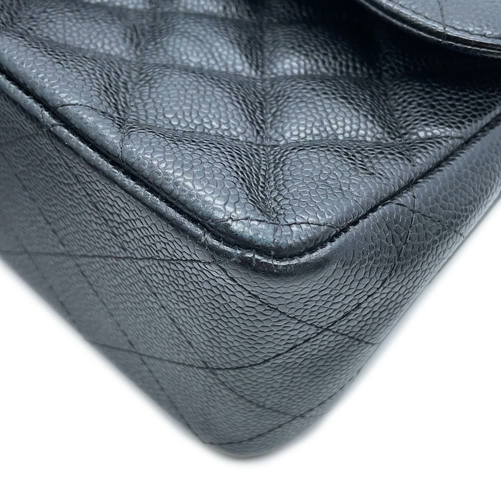シャネル チェーンショルダーバッグ マトラッセ30 ココマーク キャビアスキン A58600 CHANEL バッグ デカマトラッセ 黒