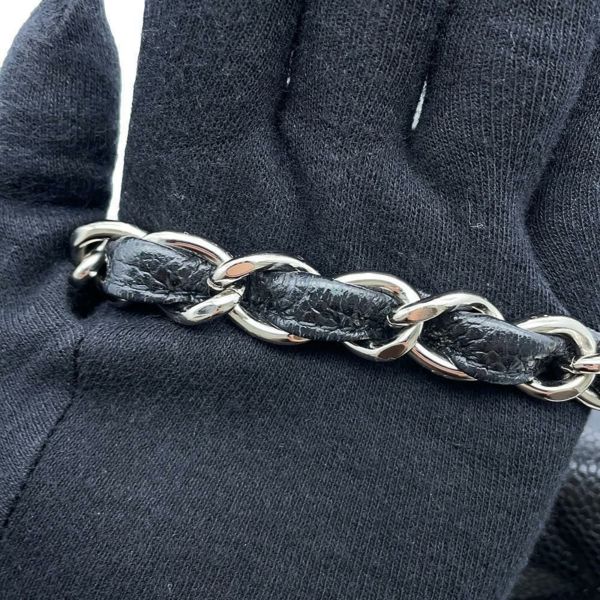 シャネル チェーンショルダーバッグ マトラッセ30 ココマーク キャビアスキン A58600 CHANEL バッグ デカマトラッセ 黒