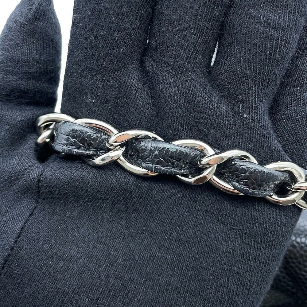 シャネル チェーンショルダーバッグ マトラッセ30 ココマーク キャビアスキン A58600 CHANEL バッグ デカマトラッセ 黒