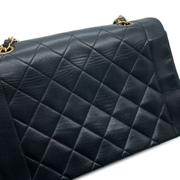 シャネル チェーンショルダーバッグ マトラッセ25 ココマーク ダイアナ ラムスキン A01165 CHANEL 黒