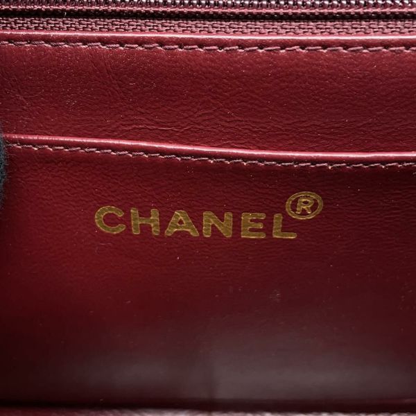 シャネル チェーンショルダーバッグ マトラッセ25 ココマーク ダイアナ ラムスキン A01165 CHANEL 黒