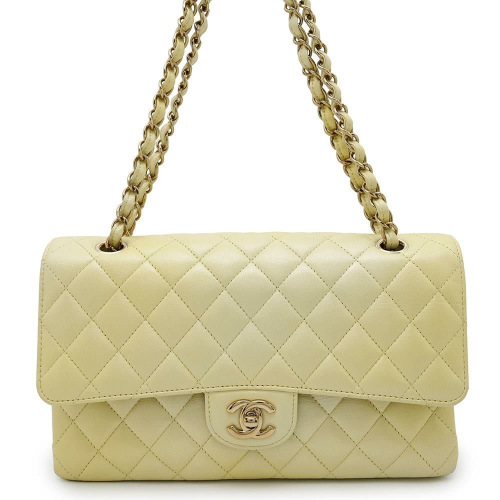 シャネル チェーンショルダーバッグ マトラッセ25 ココマーク カーフレザー ダブルチェーン A01112 CHANEL グラデーション