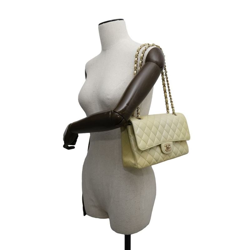 シャネル チェーンショルダーバッグ マトラッセ25 ココマーク カーフレザー ダブルチェーン A01112 CHANEL グラデーション