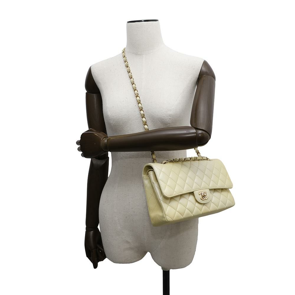 シャネル チェーンショルダーバッグ マトラッセ25 ココマーク カーフレザー ダブルチェーン A01112 CHANEL グラデーション