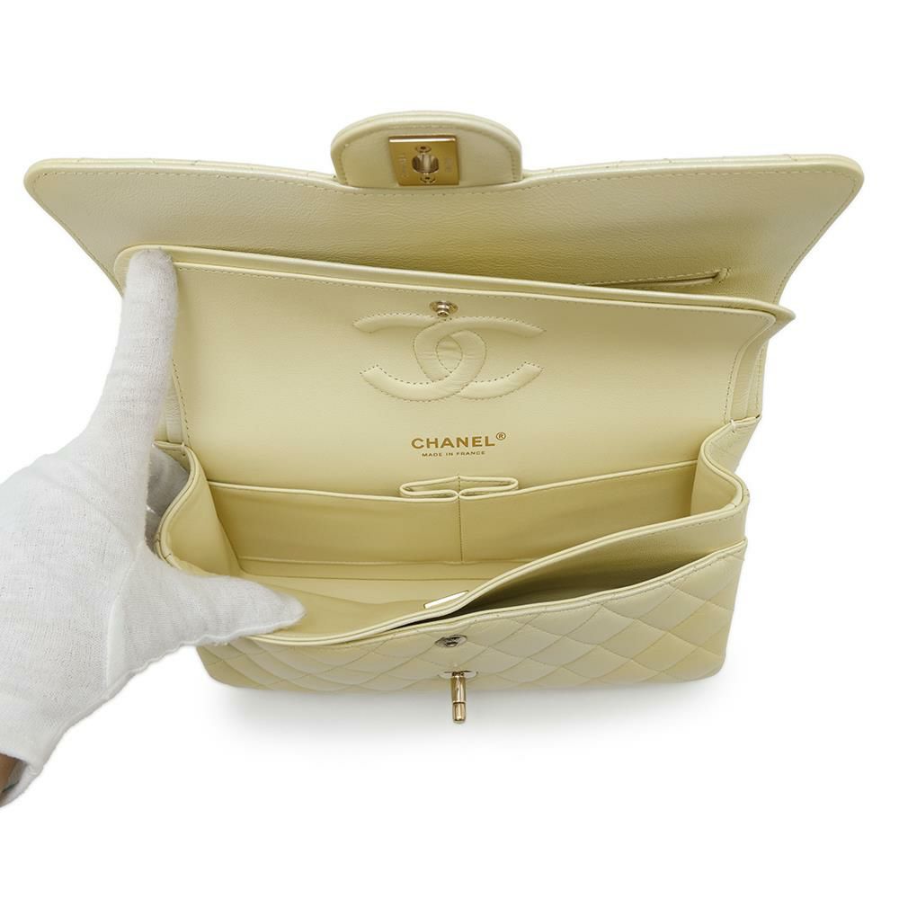 シャネル チェーンショルダーバッグ マトラッセ25 ココマーク カーフレザー ダブルチェーン A01112 CHANEL グラデーション