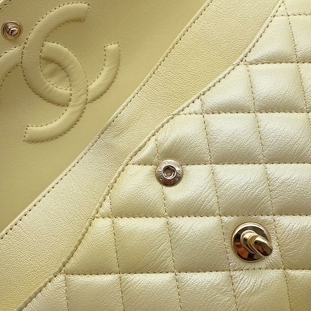 シャネル チェーンショルダーバッグ マトラッセ25 ココマーク カーフレザー ダブルチェーン A01112 CHANEL グラデーション