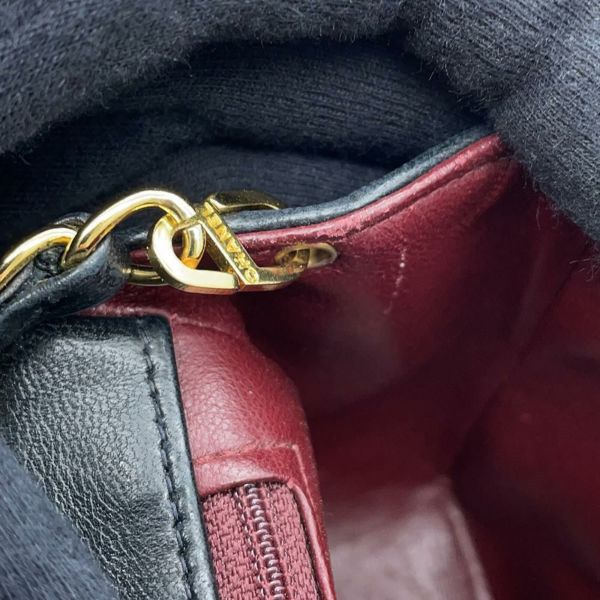 シャネル チェーンショルダーバッグ マトラッセ ココマーク ダイアナ ラムスキン A01164 CHANEL バッグ 斜め掛け 黒