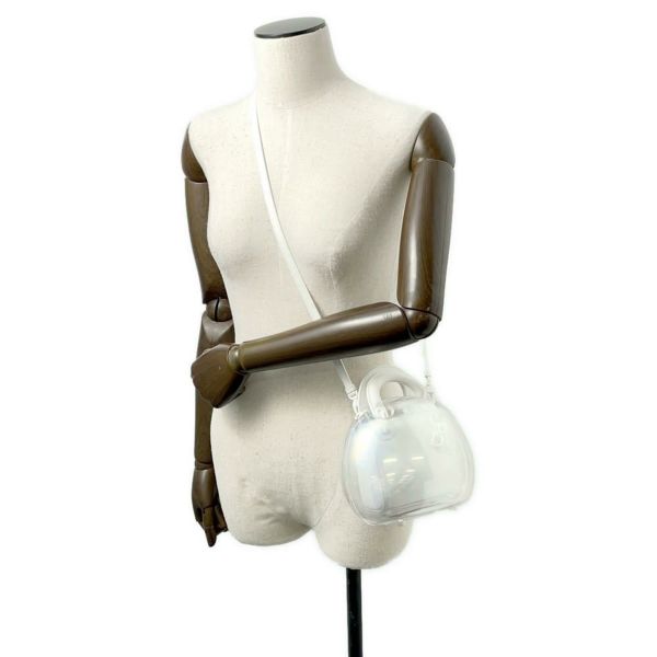 クリスチャン・ディオール ハンドバッグ レディディオール カプセル Christian Dior 2wayショルダーバッグ 森万里子コラボ 白