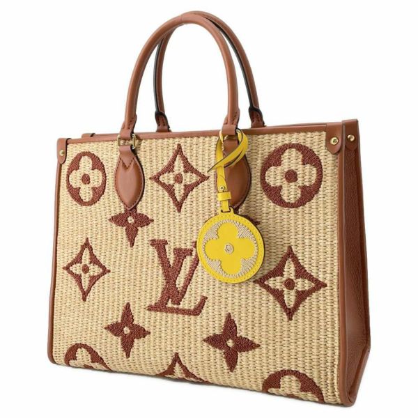 ルイヴィトン ショルダーバッグ モノグラム・ラフィア オンザゴーMM M57707 LOUIS VUITTON 2wayショルダー トートバッグ