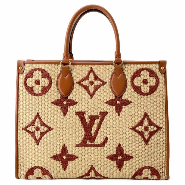 ルイヴィトン ショルダーバッグ モノグラム・ラフィア オンザゴーMM M57707 LOUIS VUITTON 2wayショルダー トートバッグ