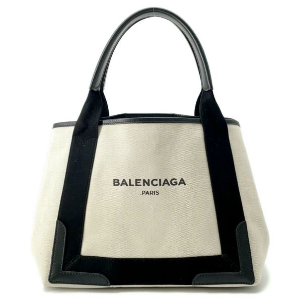 バレンシアガ トートバッグ ネイビーカバス S ポーチ付 339933 BALENCIAGA スモールサイズ バッグ 黒