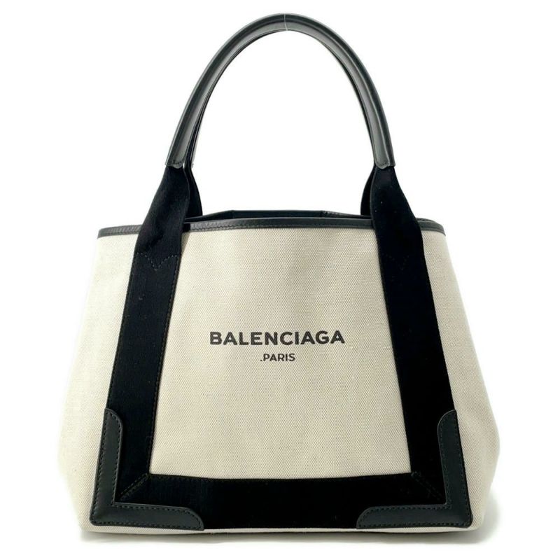 バレンシアガ トートバッグ ネイビーカバス S ポーチ付 339933 BALENCIAGA スモールサイズ バッグ 黒