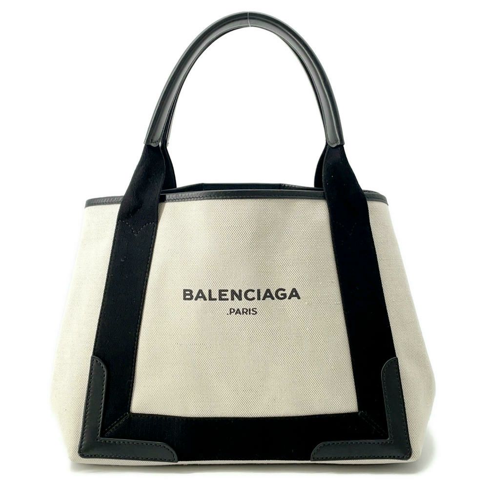 バレンシアガ トートバッグ ネイビーカバス S ポーチ付 339933 BALENCIAGA スモールサイズ バッグ 黒