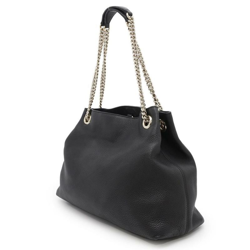 グッチ チェーンショルダーバッグ ソーホー SOHO インターロッキングG フリンジチャーム付き 308982 GUCCI バッグ 黒