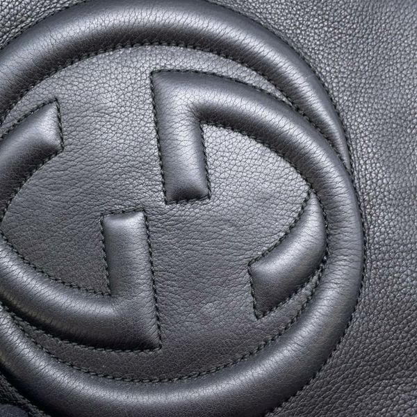 グッチ チェーンショルダーバッグ ソーホー SOHO インターロッキングG フリンジチャーム付き 308982 GUCCI バッグ 黒