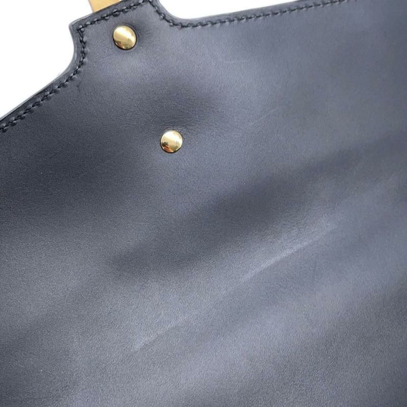 グッチ ハンドバッグ シェリーライン シルヴィ レザー 431665 GUCCI チェーンショルダー Sylvie 2way 黒