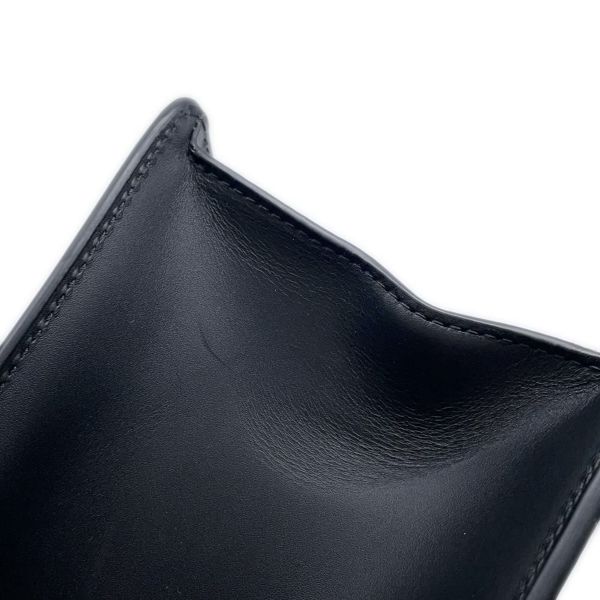 グッチ ハンドバッグ シェリーライン シルヴィ レザー 431665 GUCCI チェーンショルダー Sylvie 2way 黒