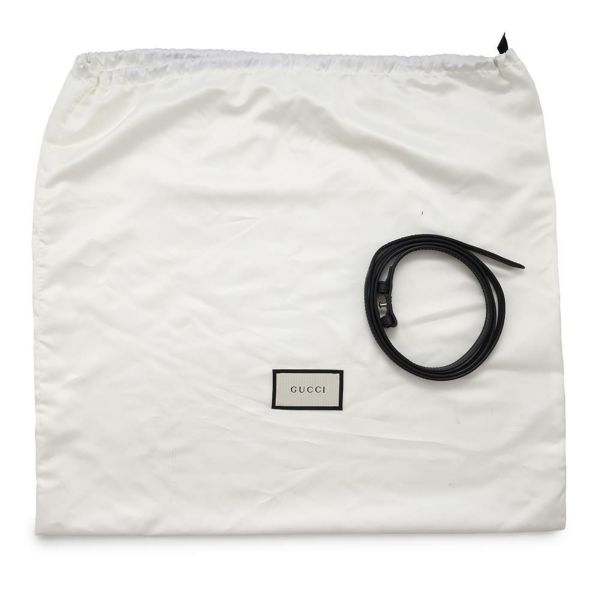 グッチ ハンドバッグ シェリーライン シルヴィ レザー 431665 GUCCI チェーンショルダー Sylvie 2way 黒