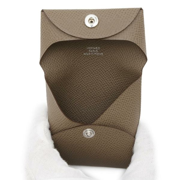 エルメス コインケース バスティア エトゥープ エプソン B刻印 HERMES 財布