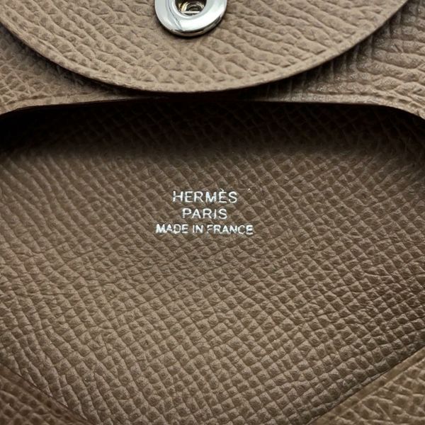 エルメス コインケース バスティア エトゥープ エプソン B刻印 HERMES 財布