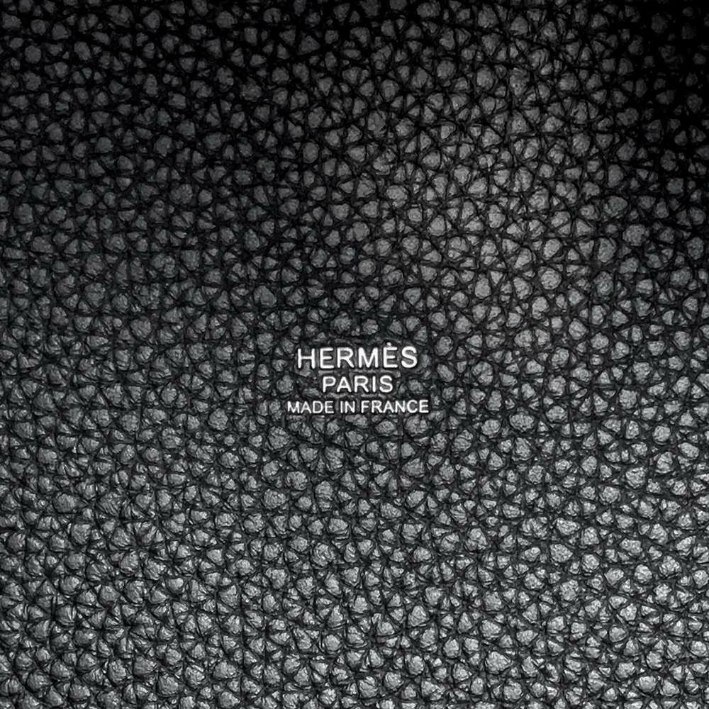 エルメス ハンドバッグ ピコタンロックMM ブラック/シルバー金具 トリヨンクレマンス K刻印 HERMES トートバッグ 黒