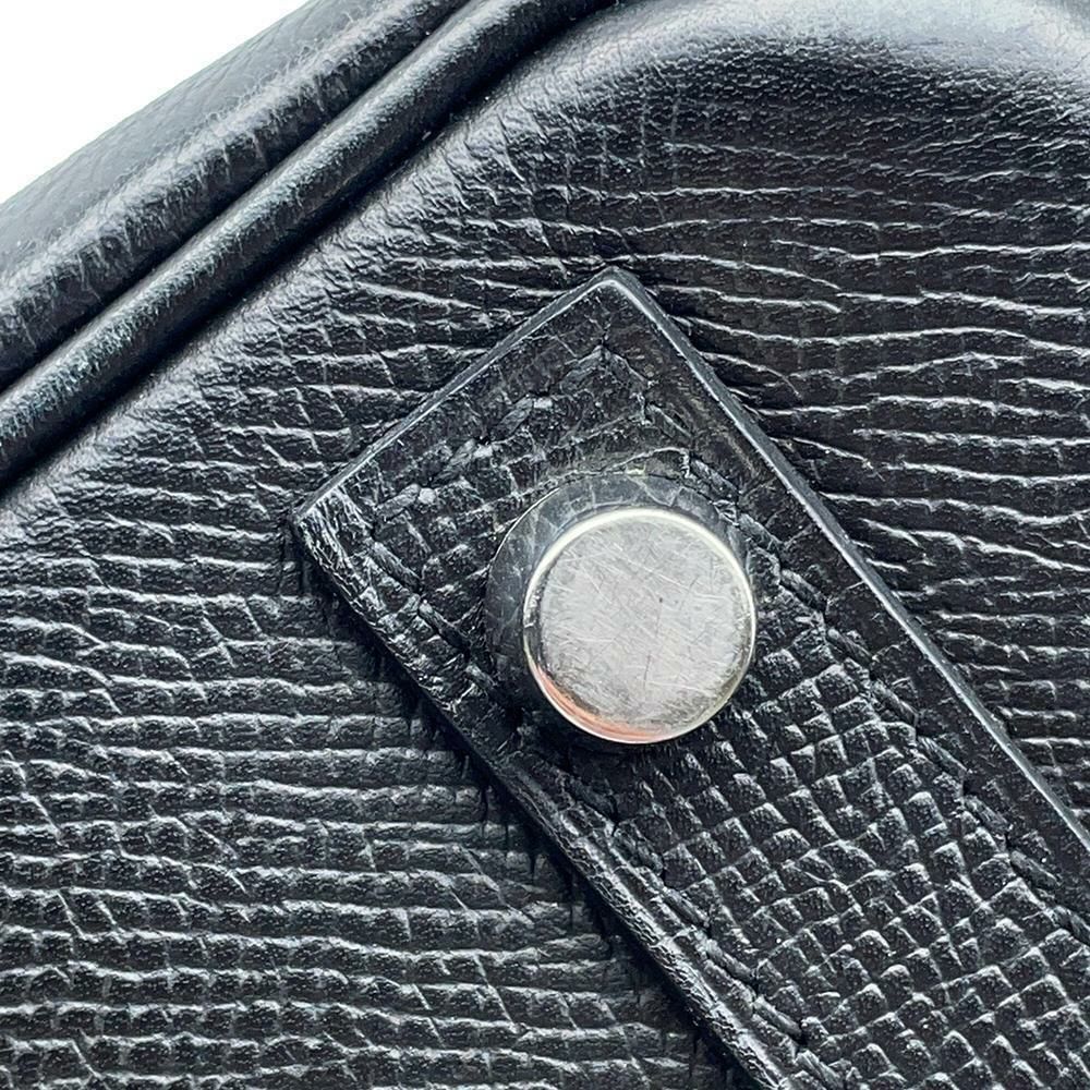 エルメス バーキン30 ブラック/シルバー金具 エプソン □K刻印 HERMES Birkin ハンドバッグ 黒