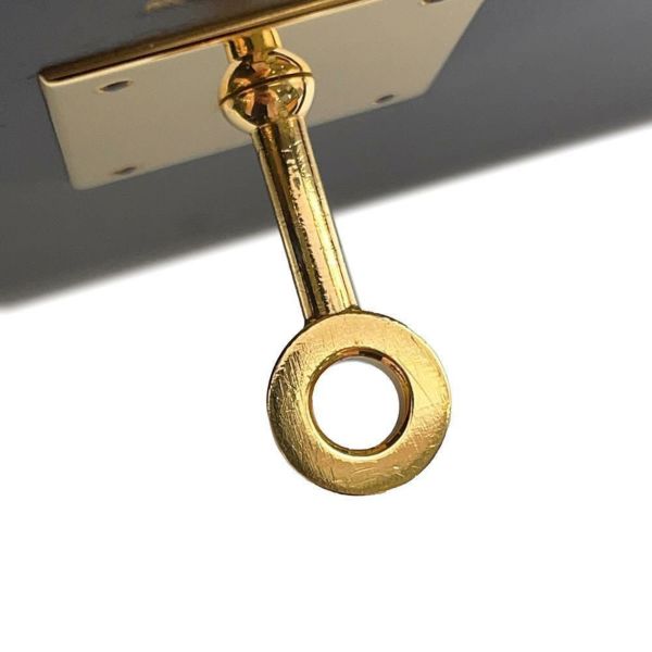 エルメス ハンドバッグ ケリー32 外縫い ブラック/ブラック/ゴールド金具 ボックスカーフ 〇W刻印 黒