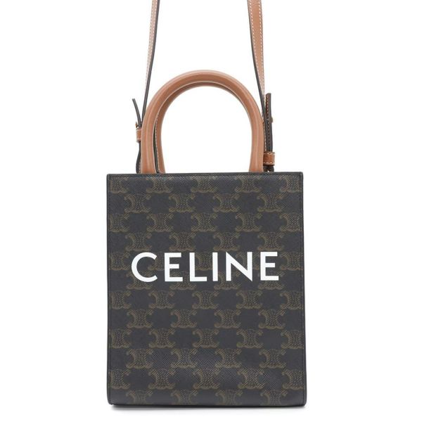 セリーヌ ハンドバッグ トリオンフ ミニ バーティカル カバ 194372 CELINE 2wayショルダーバッグ