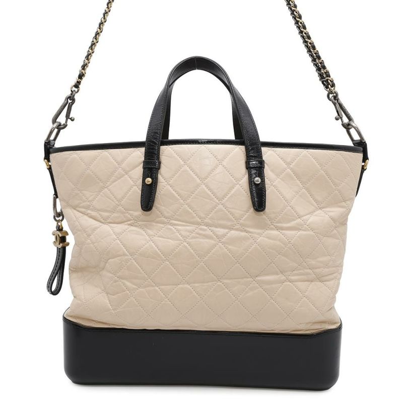 シャネル チェーンショルダーバッグ ガブリエル CHANEL 2wayハンドバッグ 黒