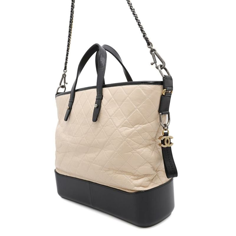 シャネル チェーンショルダーバッグ ガブリエル CHANEL 2wayハンドバッグ 黒