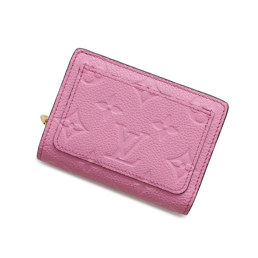 ルイヴィトン 二つ折り財布 モノグラム・アンプラント ポルトフォイユ・クレア M82514 LOUIS VUITTON ピンク