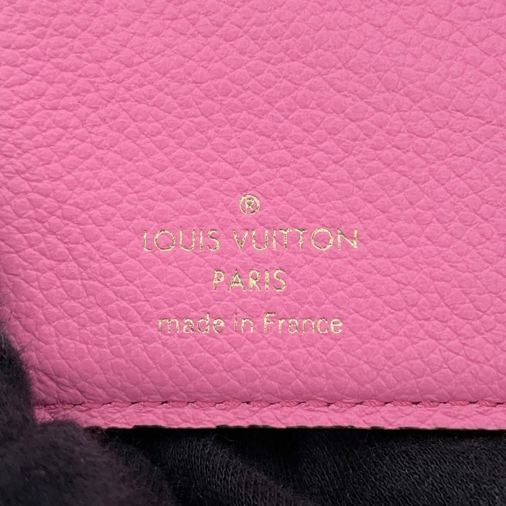 ルイヴィトン 二つ折り財布 モノグラム・アンプラント ポルトフォイユ・クレア M82514 LOUIS VUITTON ピンク