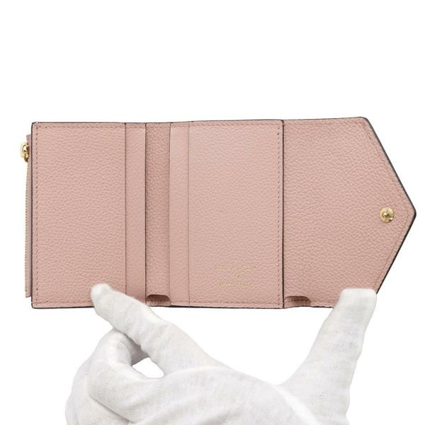 ルイヴィトン 三つ折り財布 モノグラム・アンプラント ポルトフォイユ・ゾエ M62936 LOUIS VUITTON コンパクト ピンク